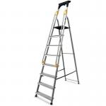 Aluminium safety platform steps - 8 tread 405016