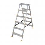 Double Sided Aluminiumstep, 6 Tread, En 131 150 Kg Capacity 405038