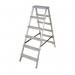 Double Sided Aluminiumstep, 6 Tread, En 131 150 Kg Capacity 405038