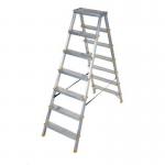 Double Sided Aluminiumstep, 7 Tread, En 131 150 Kg Capacity 405039