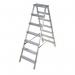 Double Sided Aluminiumstep, 7 Tread, En 131 150 Kg Capacity 405039