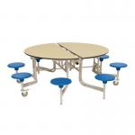 8 seat round mobile folding dining tables 405156