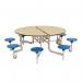 8 seat round mobile folding dining tables 405156