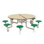 8 seat round mobile folding dining tables 405158