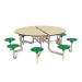 8 seat round mobile folding dining tables 405158