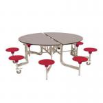 8 seat round mobile folding dining tables 405159