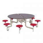 8 seat round mobile folding dining tables 405163