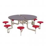 8 seat round mobile folding dining tables 405163