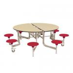 8 seat round mobile folding dining tables 405167