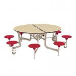 8 seat round mobile folding dining tables 405167