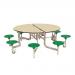 8 seat round mobile folding dining tables 405170