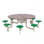 8 seat round mobile folding dining tables 405174