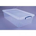 Nestable Storage Box, 43L Transparent - 