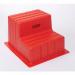 Plastic Step, 2 Tread Red 405564
