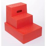 Plastic Step, 3 Tread Red 405567