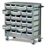 Premium steel trolley with ABS drawers 405584