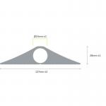 Heavy Duty Cable Protector,large Single Bore, Black - 9 m 405645