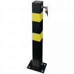 Heavy duty folding parking post square 405709