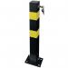 Heavy duty folding parking post square 405709