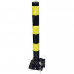 Heavy duty folding parking post round 405710