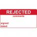 Rejected & Comments -labels (50 X 25 mm Roll of 250) 405782