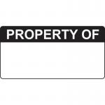 Property of - Labels(50 X 25 mm Roll of 250) 405786