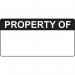 Property of - Labels(50 X 25 mm Roll of 250) 405786