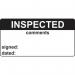 Inspected & Comments- Labels (50 X 25 mm Roll of 250) 405788