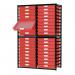 Premium static tray storage racks, with 36 red A3 size trays 405877