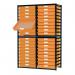 Premium static tray storage racks, with 36 yellow A3 size trays 405878