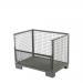 Steel pallet cages with half drop gate 405995