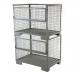 Steel pallet cages with half drop gate 405995