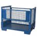 Collapsible steel pallet cage with removable gate 405996