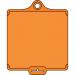 Assettag Mediumblank Pack 50 - Orange 406007