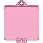Assettag Mediumblank Pack 50 - Pink 406012