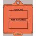 Assettag Medium Inspection(style A) Pack 50 - Orange 406023