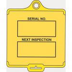 Assettag Medium Inspection(style A) Pack 50 - Yellow 406026