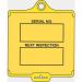 Assettag Medium Inspection(style A) Pack 50 - Yellow 406026