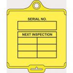 Assettag Medium Inspection(style B) Pack 50 - Yellow 406042