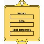 Assettag Medium Safeworking Load Pack 50 - Yellow 406074