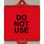 Assettag Medium Do Notuse (style A) Pack 50 - Red 406088
