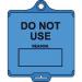 Assettag Medium Do Notuse (style B) Pack 50 - Blue 406111