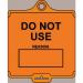 Assettag Medium Do Notuse (style B) Pack 50 - Orange 406113
