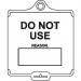 Assettag Medium Do Notuse (style B) Pack 50 - White 406115