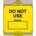 Assettag Medium Do Notuse (style B) Pack 50 - Yellow 406116