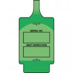 Assettag Flex Inspection(style A) Pack 50 - Green 406144