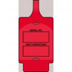Assettag Flex Inspection(style A) Pack 50 - Red 406146