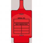 Assettag Flex Inspection(style B) Pack 50 - Red 406162