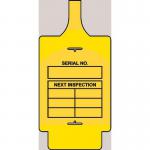 Assettag Flex Inspection(style B) Pack 50 - Yellow 406164
