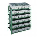 Tote pan racks 1040mm wide - 12 pans included 406231